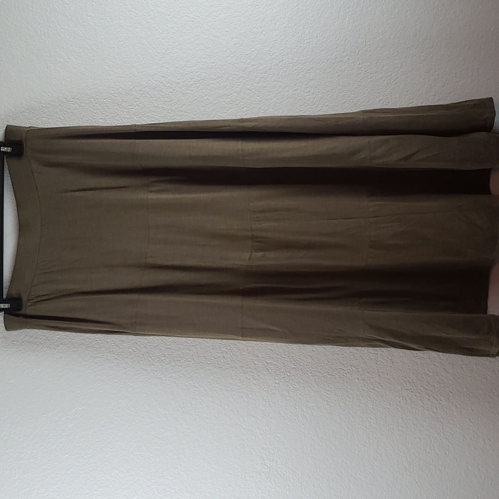 Eileen Fisher | Women's Maxi Tiered Elastic Waist Silk/Cotton/Modal Skirt Sz M